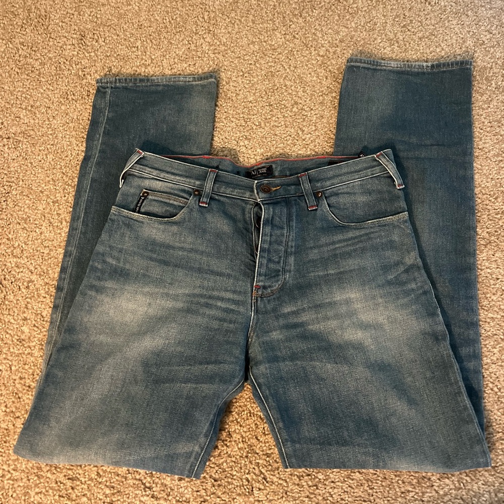 Armani Jeans Blue Straight Denim